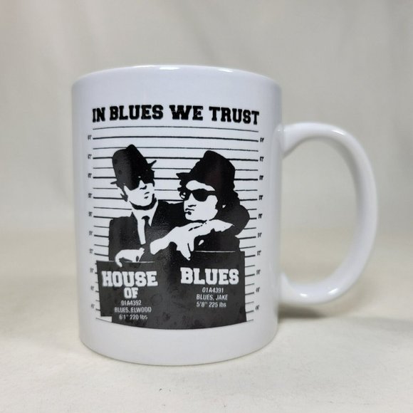 House of Blues Chicago Blues Brothers Coffee Mug White Hot Beverage Cup - Picture 1 of 6
